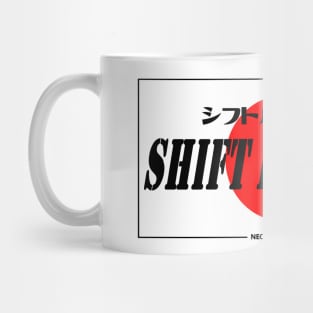 JDM "Shift Happens" Bumper Sticker Japanese License Plate Style Mug